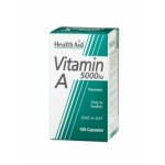 VITAMINA A 5.000 IU 100 CAPS.  HEALTH AID Foto: 801000_Vitamin_A_100s_A-200x267